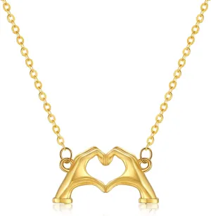 Heart Hands Gifts for Fans and Music Lovers, Necklaces Merch for Girls, Teenagers and Children Jewelry Accessories Stuff Friendship Gifts Suitable for More than 36 Months