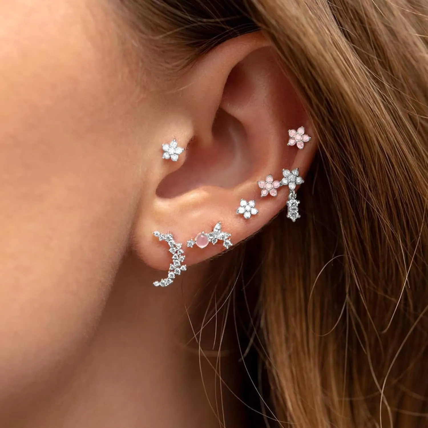 Huggie Earrings for Women Gold Hoop Earrings Set Dainty Earring Stacks Sets for Multiple Piercing Hypoallergenic Trendy Jewelry Small Hoop Cartilage Earrings Set Trendy Stuff