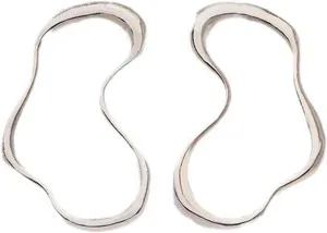 Irregular Earrings for Women Trendy Heart Shaped Irregular Lines Hoop Earrings Dainty Chunky Earrings Hypoallergenic Statement Earrings Trendy Gold Jewelry