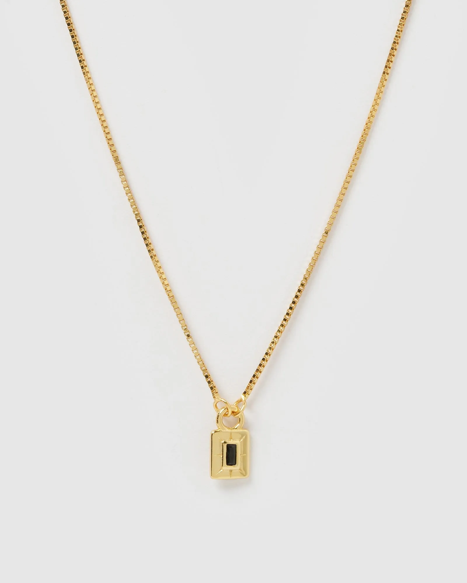 Izoa Cairo Necklace Gold Black