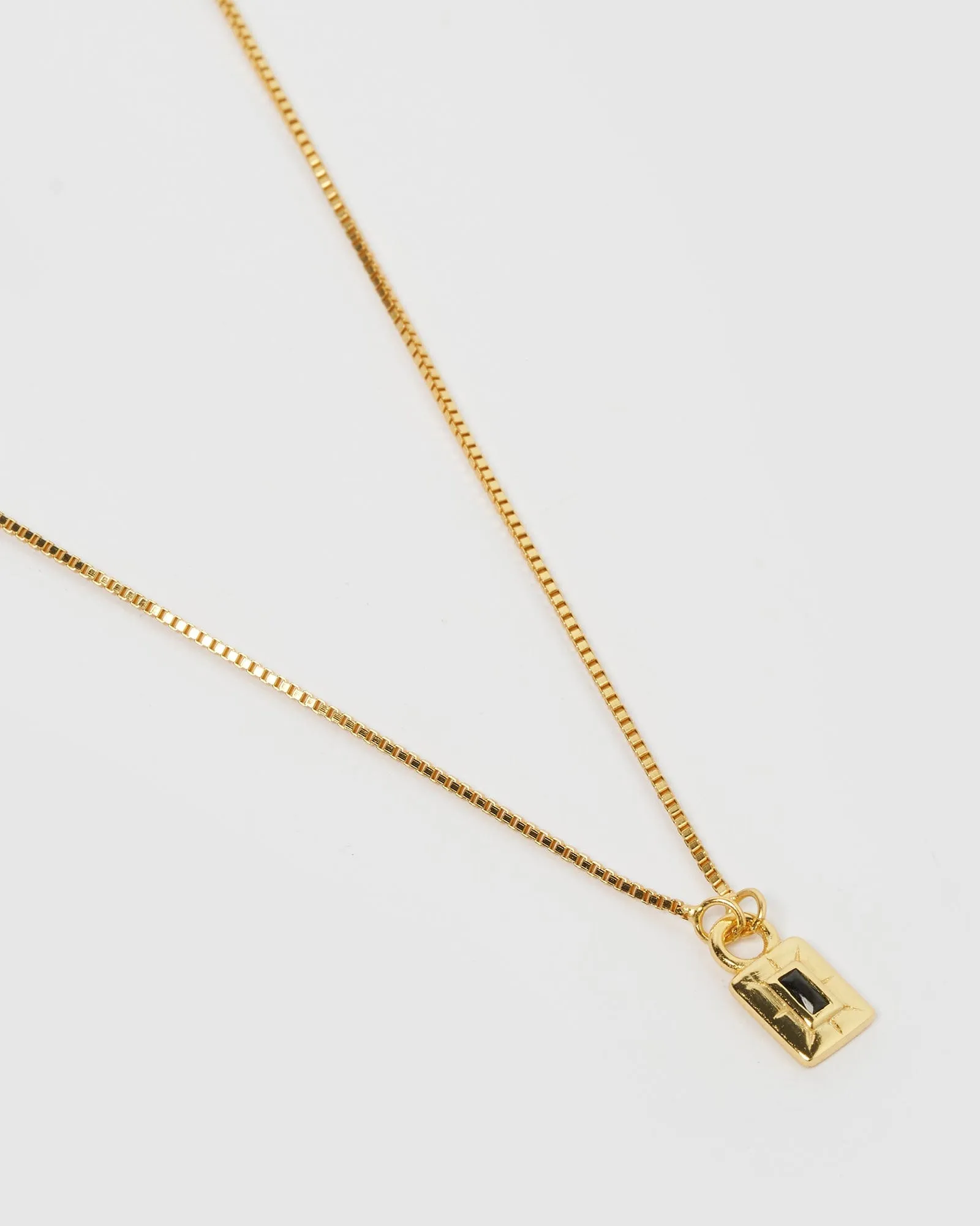Izoa Cairo Necklace Gold Black