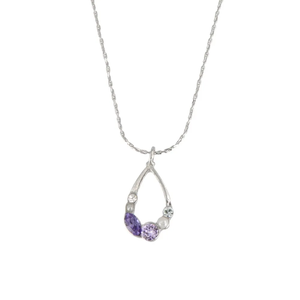 Jeweled Teardrop Necklace