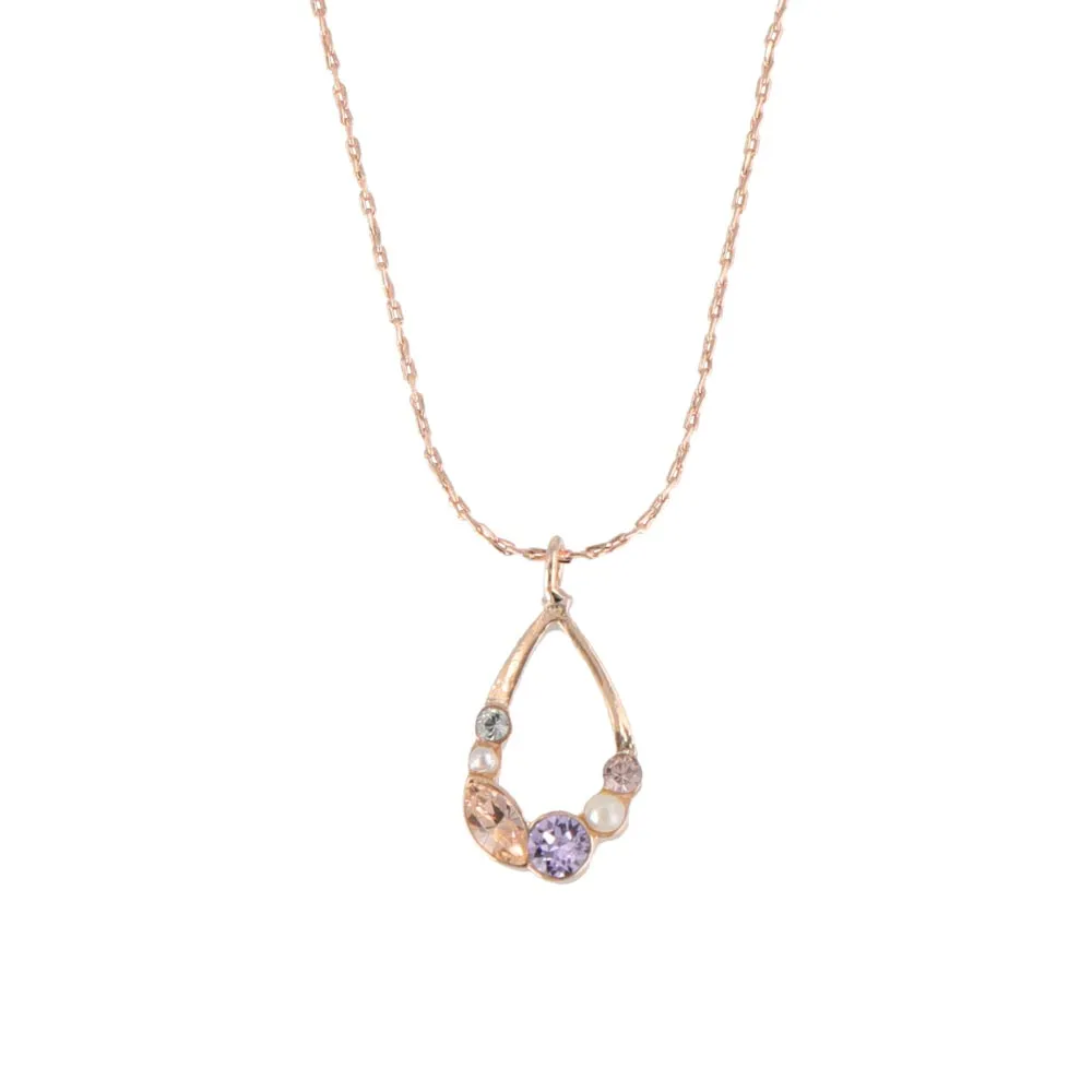 Jeweled Teardrop Necklace