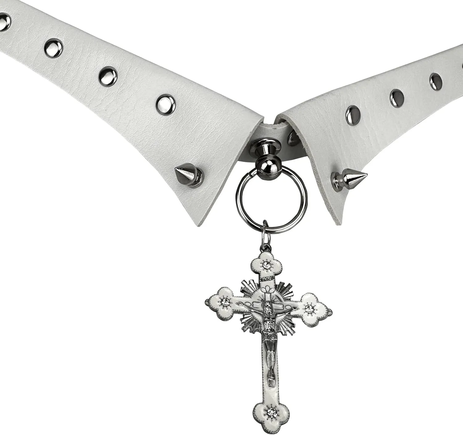 JOYMIN Fashion Choker Necklace PU Leather Halloween Collar Necklaces for Women Goth Choker Jewelry Adjustable Punk Collar