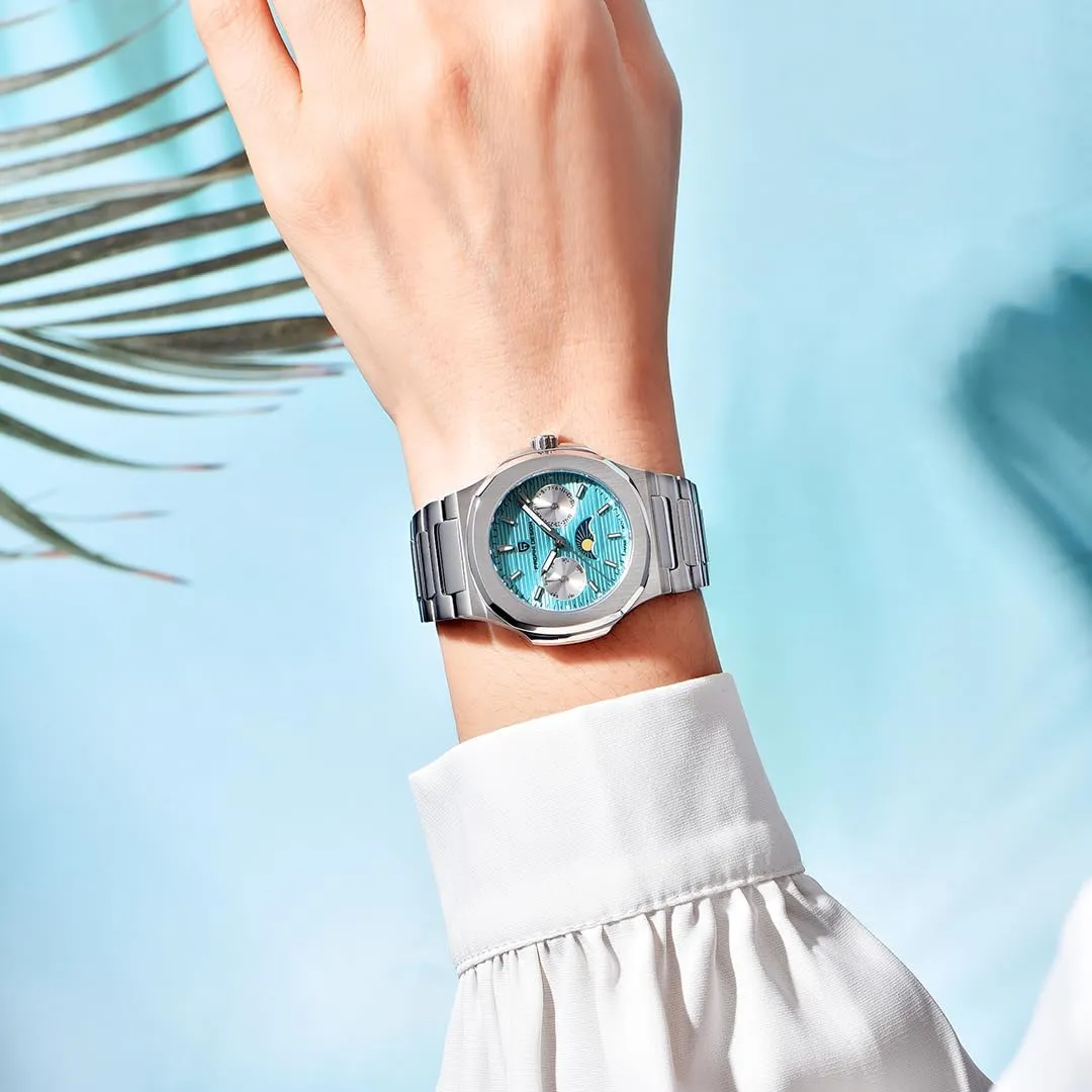 LACZ DENTON Pagani Design PD1786 Women Quartz Watches for Men Multifunctional Chronograph Moon Phase Automatic Date Week Wristwatch