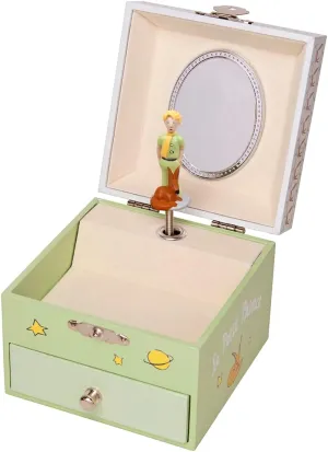 Le Petit Prince. Saint Exupery - Treasures & Musical Jewellery Box - Ideal Gift for Children - Glow in the Dark - Glow in the Night - Music La Valse d'Amlie Poulain - Green