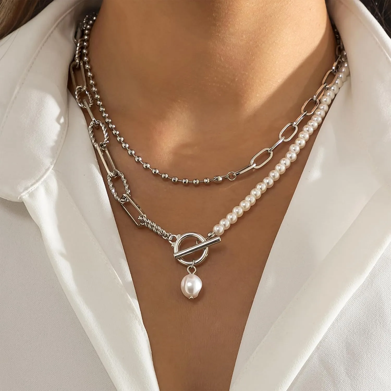 Long tiantian Layered Necklaces for Women Western Jewelry for Women Stack Coin Necklace Country Necklace Trendy Boho Summer Beach Vacation Accessories