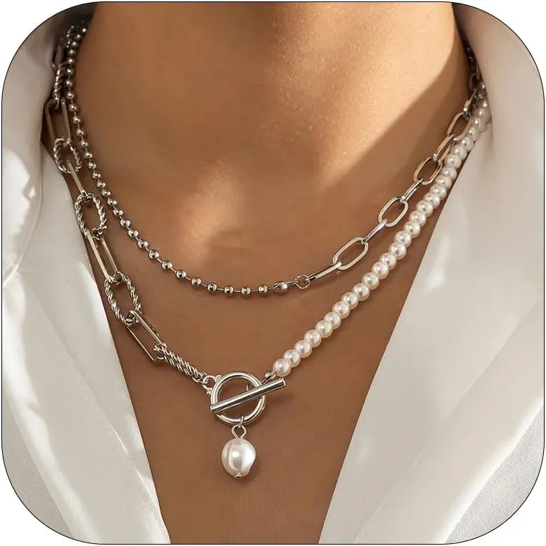 Long tiantian Layered Necklaces for Women Western Jewelry for Women Stack Coin Necklace Country Necklace Trendy Boho Summer Beach Vacation Accessories