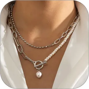 Long tiantian Layered Necklaces for Women Western Jewelry for Women Stack Coin Necklace Country Necklace Trendy Boho Summer Beach Vacation Accessories
