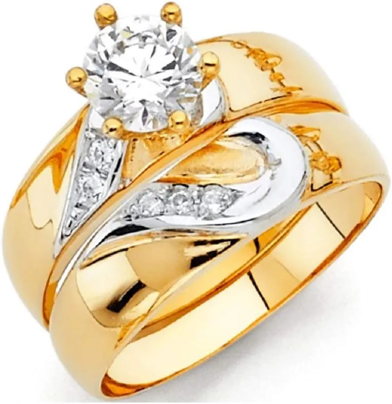 Matching Promise Rings for Couples Forever Wedding Bands Sets for Him and Her Heart Rings