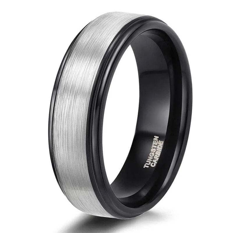 Men's 8mm Brushed Tungsten Wedding Band