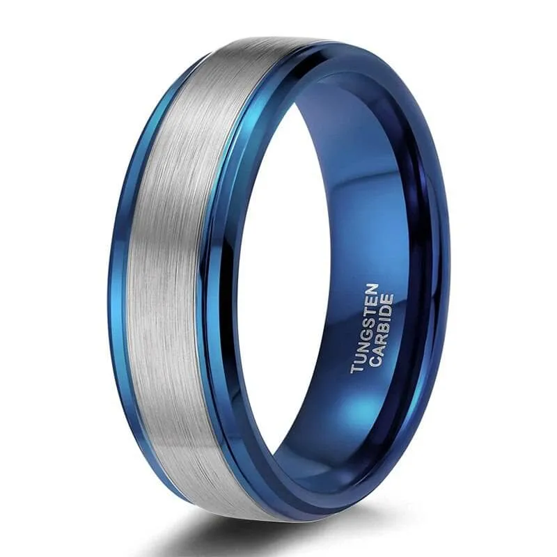 Men's 8mm Brushed Tungsten Wedding Band
