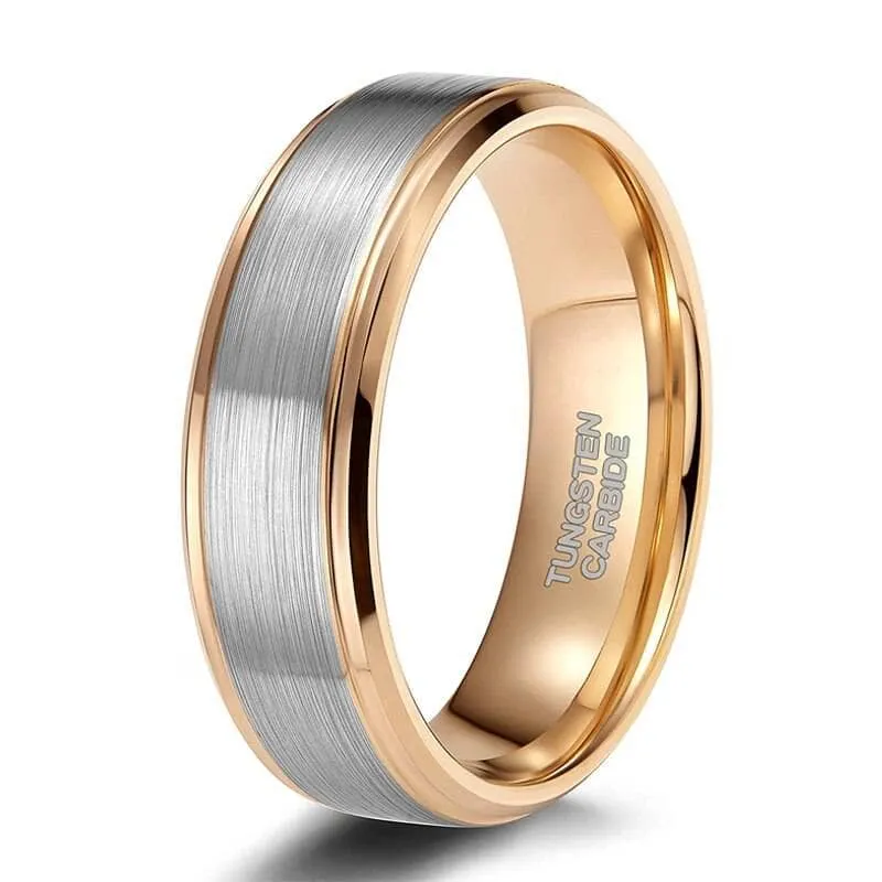 Men's 8mm Brushed Tungsten Wedding Band