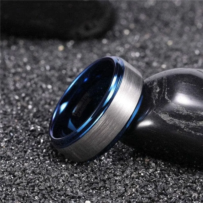Men's 8mm Brushed Tungsten Wedding Band