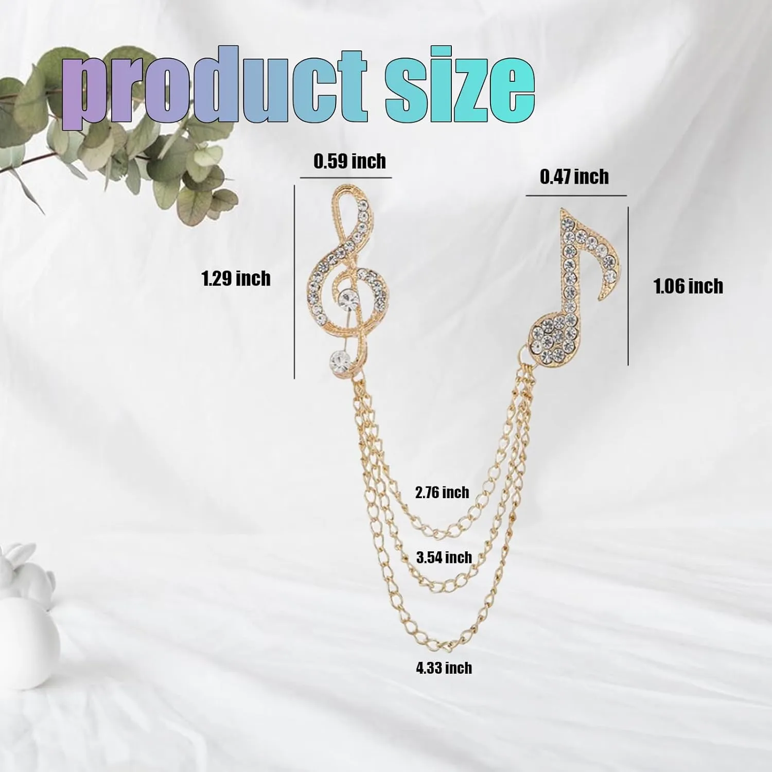 Men's Brooch Pin Set with Chain (2PCS)  Zinc Alloy Suit Lapel Pins for Men, Stylish Brooches for Tuxedo, Jacket, Wedding, Party, Prom, Gentleman Accessories