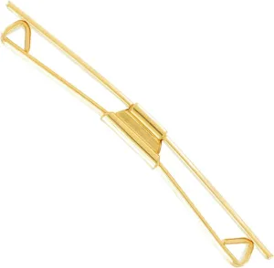 Mens Gold Tone Collar Pin Bar Clip 2 1/8" Made in USA Fashion Details for Ties Trendy Accessories Stylish Additions