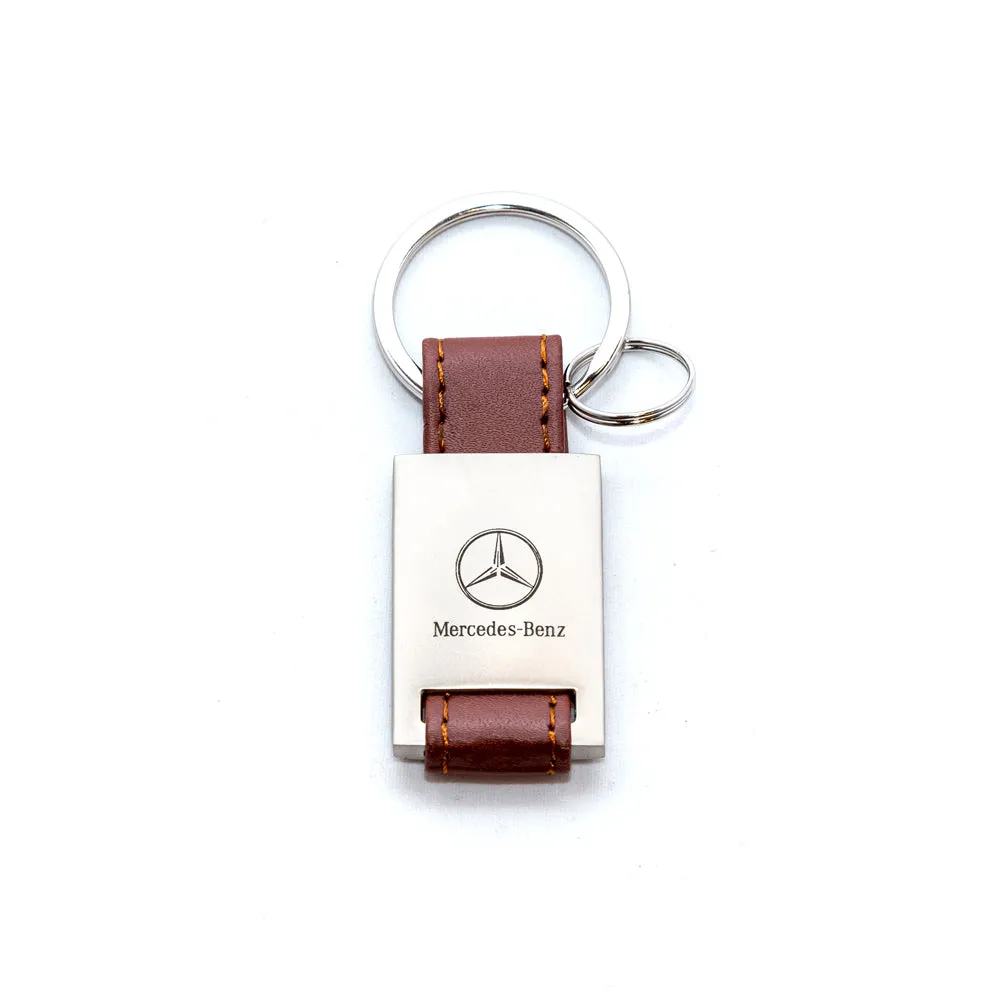 Mercedes-Benz Keychain with Leather Strap (Smaller)