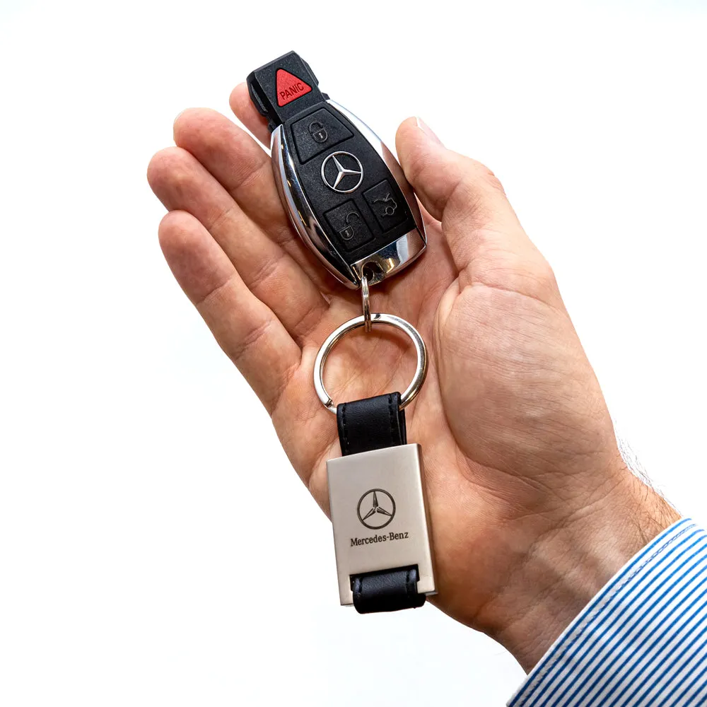 Mercedes-Benz Keychain with Leather Strap (Smaller)