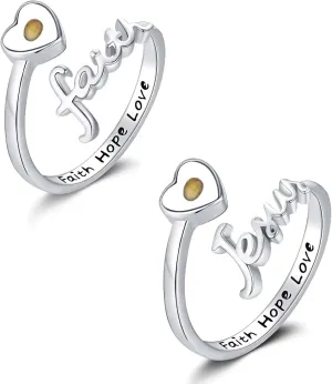 Midir&Etain Mustard Seeds Themed Rings  Mustard Seeds Faith Juses Rings