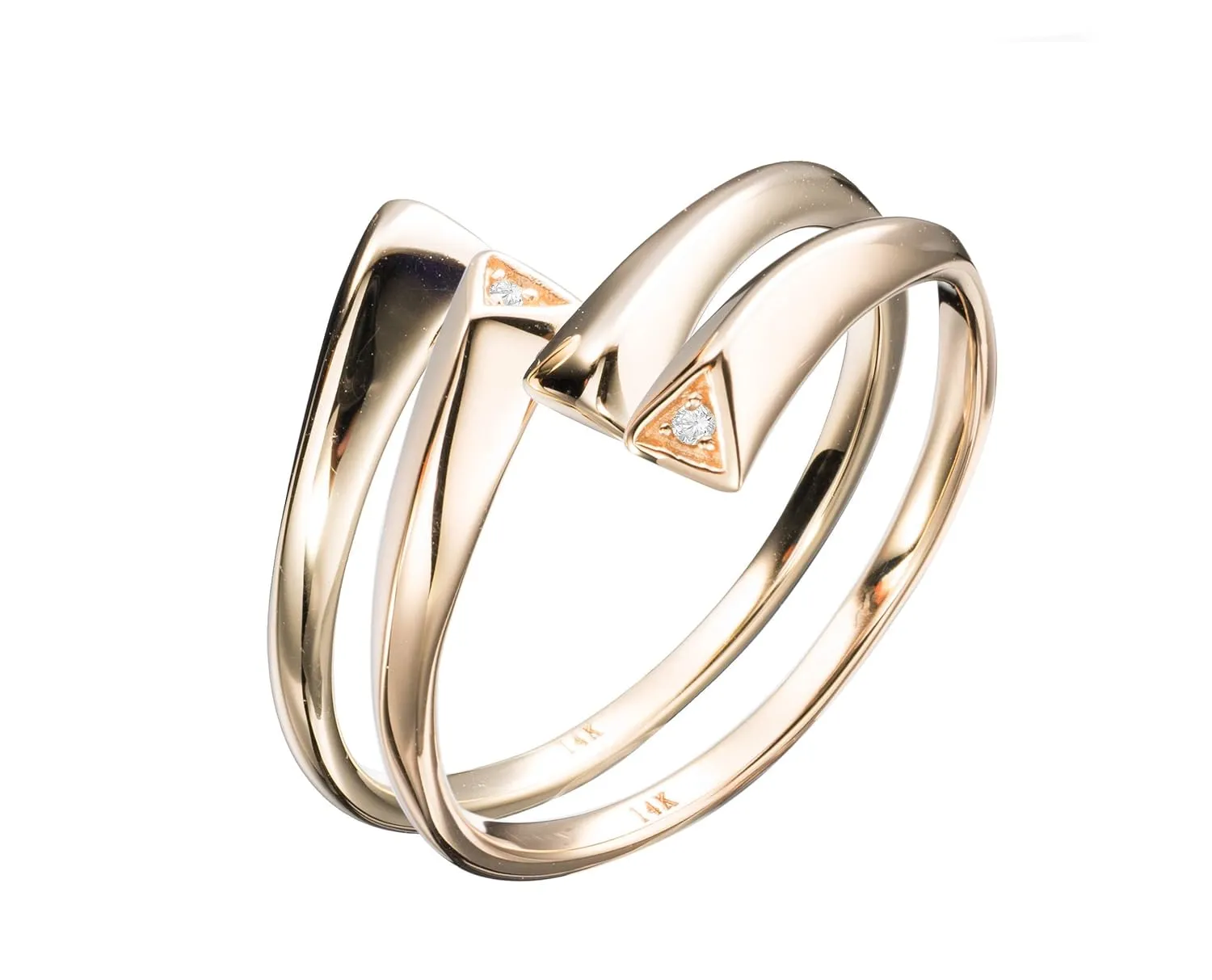 Minimalist 14k Yellow Gold Couples Rings by Majade | Couples Rings | Matching Promise Rings | Couples Wedding Ring Sets | Ring Pair Set | Engagement Ring Set | Diamond Ring Set | Horseshoe Rings.