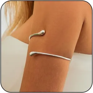Minimalist Arm Cuff for Women Gold Arm Cuff Upper Arm Cuff Bracelet Dainty Layered Arm Bangle Armband Armlet Silver Arm Cuff Trend Arm Cuff Jewelry for Women