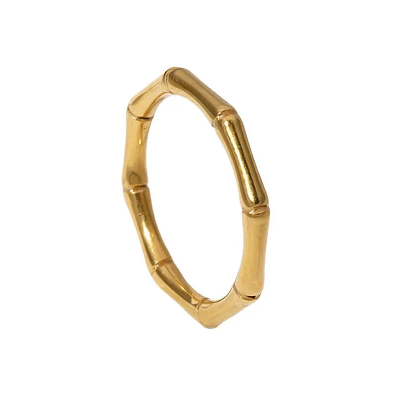 Minimalist Tree Stainless Steel Electroplating Rings