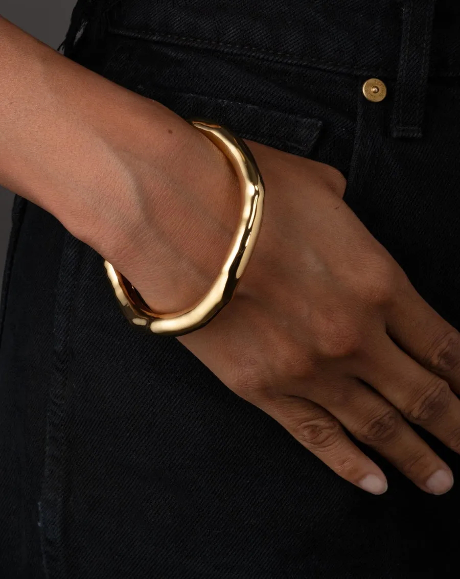 MOLTEN GOLD BANGLE BRACELET-SMALL