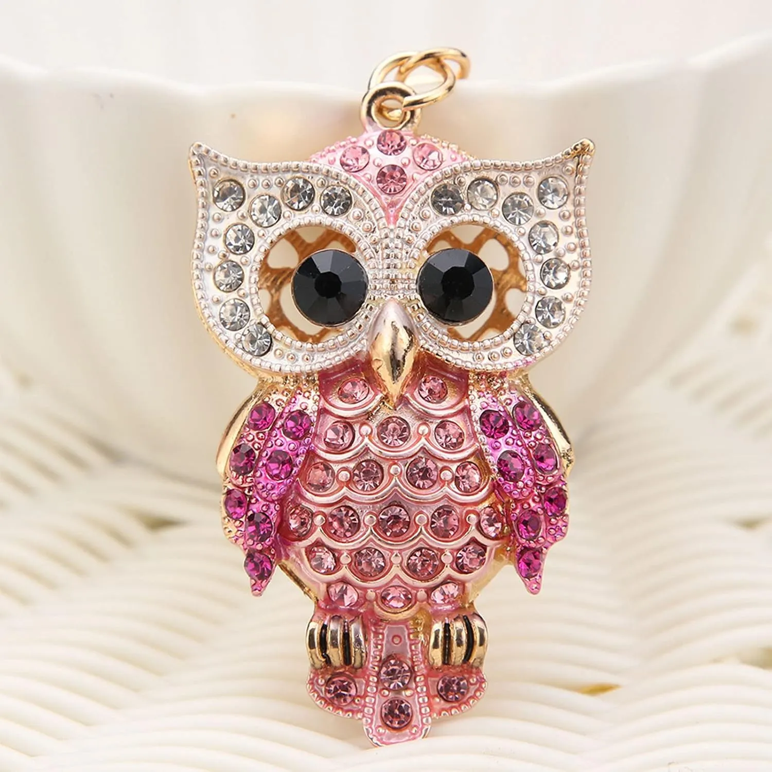 Mom Owl Keychains, Women Key Chains Owl Keychain for Women Crystal Key Ring For Bag Wallet Purse Handbags Cars Key