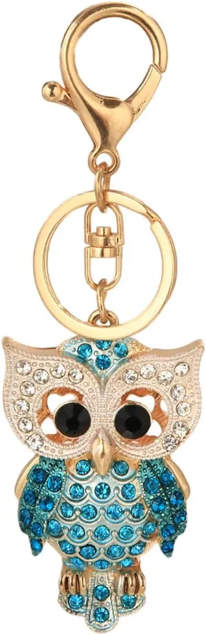 Mom Owl Keychains, Women Key Chains Owl Keychain for Women Crystal Key Ring For Bag Wallet Purse Handbags Cars Key