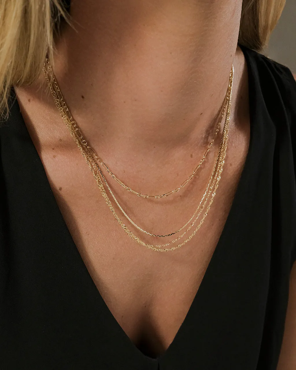 Multi Chain Layered Necklace
