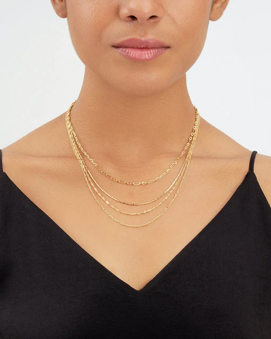 Multi Chain Layered Necklace