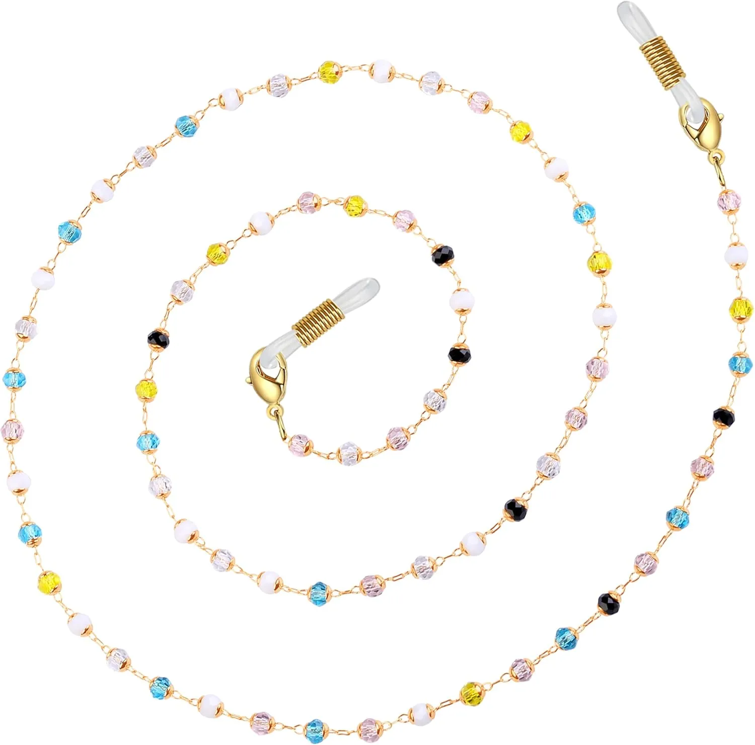 Multi-Functional Bead Eyewear Chain - Stylish Glasses Holder, Necklace and Mask Lanyard for Fashion Women