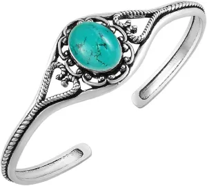 Natural & Synthetic Gemstone Cuff Bangle Bracelets for Women  Handmade 925 Silver Plated Birthstone Jewelry Adjustable Size for Perfect Fit  Gift for Birthdays, Anniversaries, Wedding, New Year