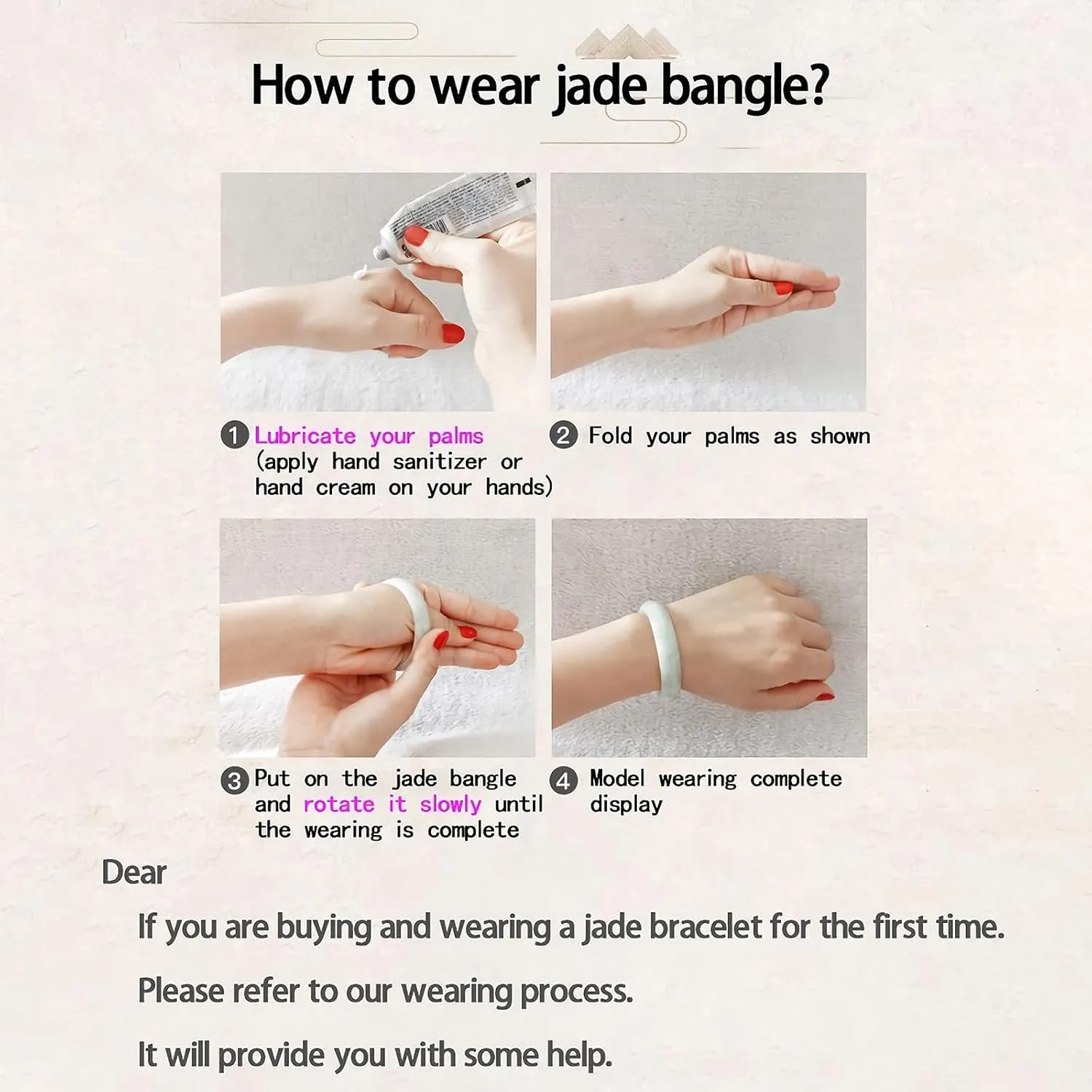 Natural Green Jade Bangle Bracelet for Women Genuine with Certificate100% Grade A Jade Handmade Bracelets - Healing Protection Good Luck Bracelet Bangles with Jewelry Box (54-64mm)