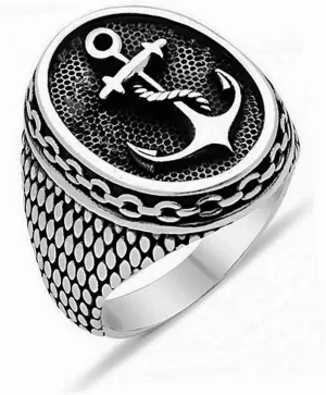 Navy USA Ring for men Sailing Anchor Ring Biker 316 Stainless Steel Rings Miltary Army style Jewelry Punk Ring Hip Hop Heavy Metal Ring mens fashion rings