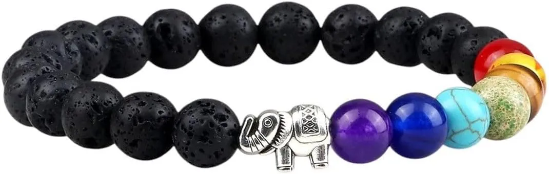 New 2025 Classic 7 Bracelets Buddha Head Charm Bracelet For Women Men Retro Elephant Couple Prayer Jewelry Findings Fashion Trendy Accessories Creative Gift