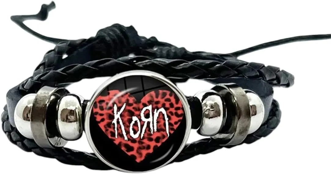 New 2025 Hip Hop Korn Music Rock Band Punk Band Bracelets Art Multilayer Braided Bracelets Bangles Handmade Jewelry Gifts Decoration Jewelry Commemorative With You Accessories Trendy Best For Gift