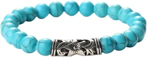 New 2025 Men's Lucky Prayer Beads Bracelets Women Charm Black Lava Tiger Eye Stone Couples Distance Bangles Yoga Jewellry Gifts Jewelry Findings Fashion Trendy Accessories Creative Gift
