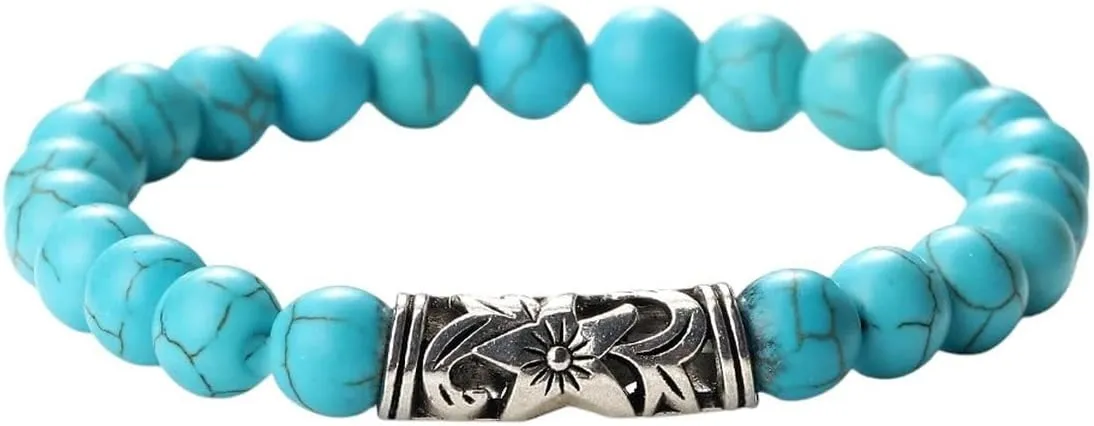 New 2025 Men's Lucky Prayer Beads Bracelets Women Charm Black Lava Tiger Eye Stone Couples Distance Bangles Yoga Jewellry Gifts Jewelry Findings Fashion Trendy Accessories Creative Gift