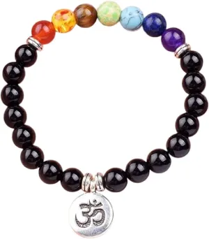 New 2025 Natural Black Onyx 7 Bracelets & Bangles For Women Fashion Yoga Balance Bracelets Men Buddha Prayer Beads Decoration Jewelry Luxury With You Accessories Trendy Best For Gift