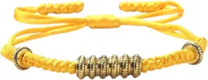 New 2025 Unisex Tibetan Buddhist Charm Bracelet Handmade Gold Sliver Color Beads Bracelets&Bangles For Women Men Prayer Jewelry Findings Year Gifts Fashion Trendy Accessories Creative Gift And