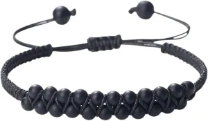 New 2026 30 Styles Solid Color Natural Stone Handmade Knot Bracelet Bangles Buddhism Prayer Double Layer Beads Rope Gifts Jewelry Fashion Trendy Accessories Creative Gift