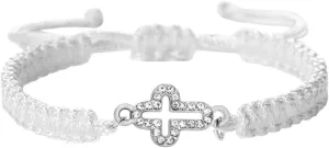New 2026 Charm Crystal Cross Bracelets Lucky Black Red Rope Handmade String Bracelet Women Men Prayer Bangles Couple Faith Jewelry Gifts Fashion Trendy Accessories Creative Gift For Women And Men