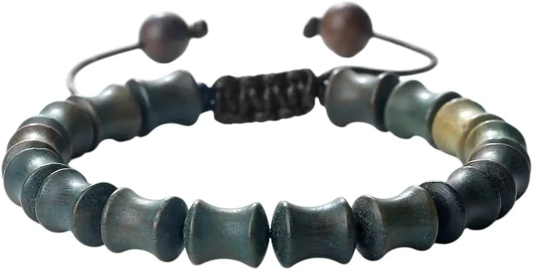 New 2026 Fashion Bamboo Joint Shape Bracelets For Men Natural Black Rosewood Sandalwood Bangles Couple Bracelet Women Prayer Jewelry Gift Trendy Accessories Creative For Women And Men