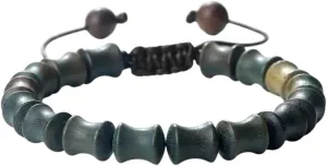 New 2026 Fashion Bamboo Joint Shape Bracelets For Men Natural Black Rosewood Sandalwood Bangles Couple Bracelet Women Prayer Jewelry Gift Trendy Accessories Creative For Women And Men