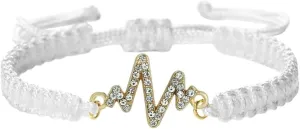 New 2026 Fashion Bracelets Handmade Red Rope Lucky Prayer Jewelrys For Women Men Couples Gifts Bangles Electrocardiogram Pendants Jewelry Trendy Accessories Creative Gift For Women And Men