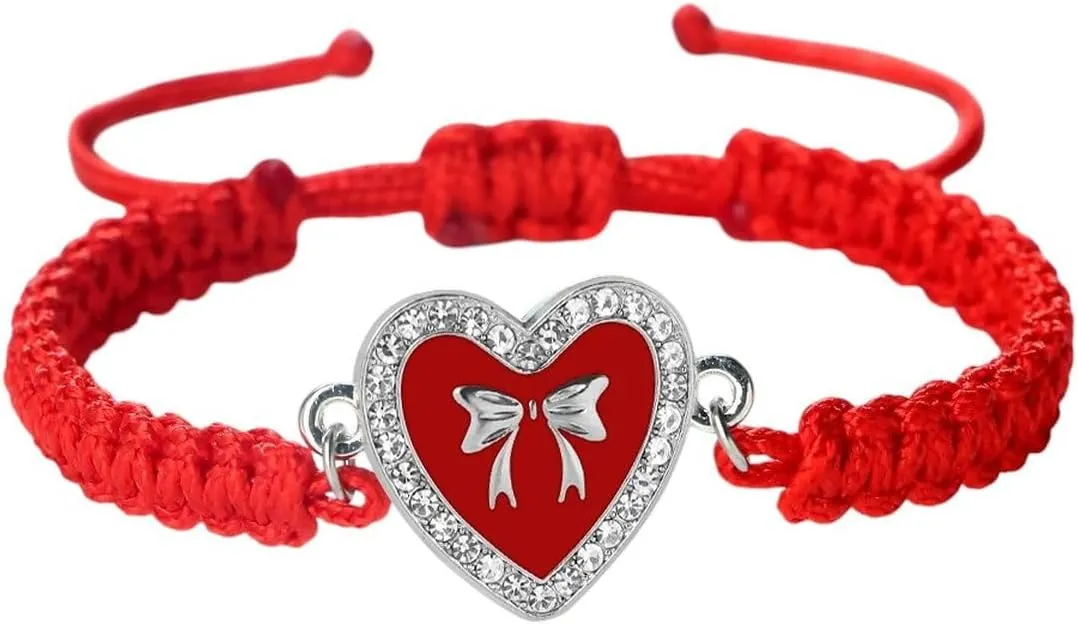 New 2026 Fashion Handmade Rope Bangles Lover Bracelets For Women Men Valentine's Day Gift Prayer Jewelrys Pendant Yoga Lucky Love Jewelry Trendy Accessories Creative