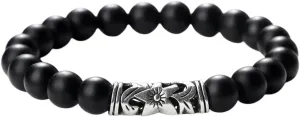 New 2026 Men's Lucky Prayer Beads Bracelets Women Charm Black Lava Tiger Eye Stone Couples Distance Bangles Yoga Jewellry Gifts Jewelry Fashion Trendy Accessories Creative Gift For Women And Men