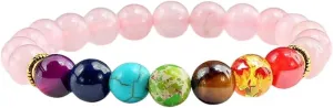 New 2026 Natural Stone Tiger Eye 7 Bracelets & Bangles Yoga Balance Beads Buddha Prayer Elastic Bracelet Men Pulseira Masculina Jewelry Fashion Trendy Accessories Creative Gift For Women And Men