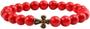 New 2026 Trendy Black Volcanic Lava Beads Men Bracelet Gold Color Cross Natural Stone Bracelets Women Meditation Prayer Bangles Jewelry Fashion Accessories Creative Gift For Women And Men